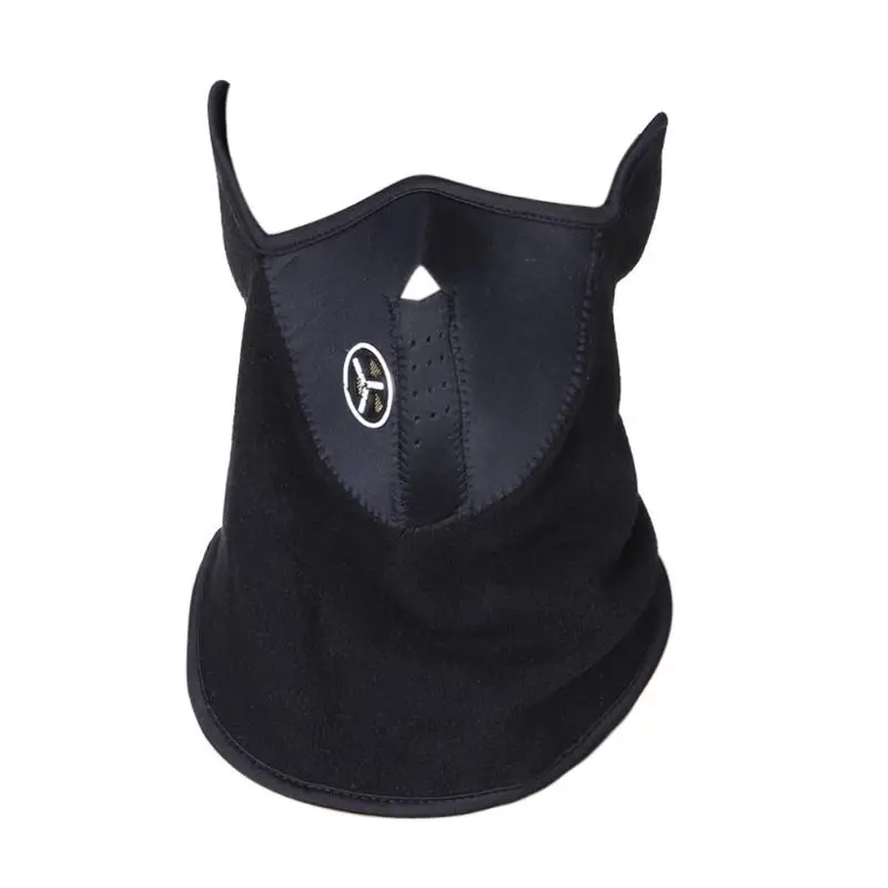 Уличная спортивная маска зимняя Лыжная и теплая полумаска для лица|Маска