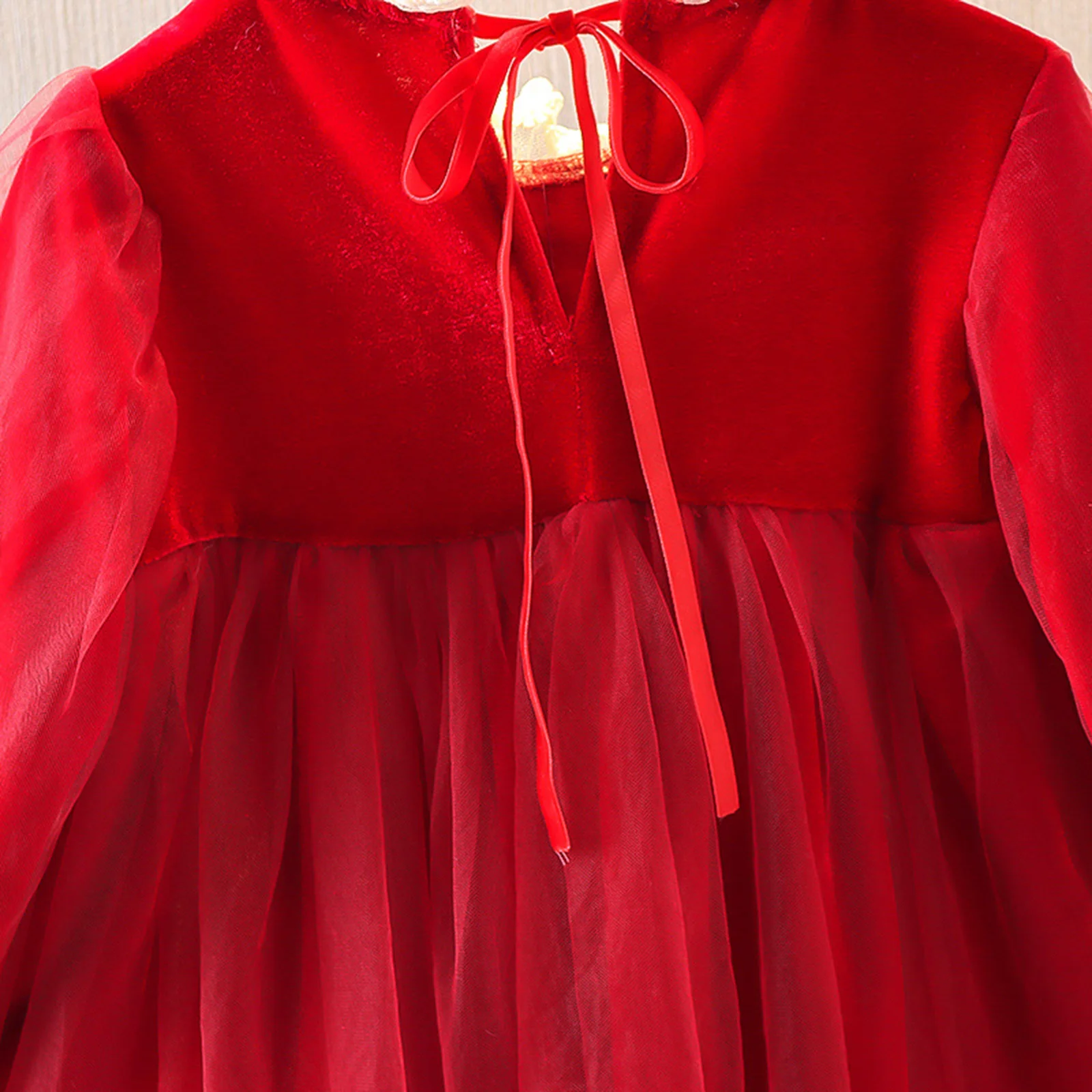 Fashion Kids Girls Dress Velvet Christmas Dresses For Winter Outfits Casual Mesh Tutu Vestidos Toddler Girl | Детская одежда и