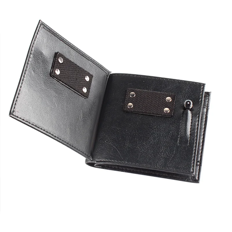 Новинка волшебный трюк пламя огонь кожаный кошелек большой для фокусов сцены