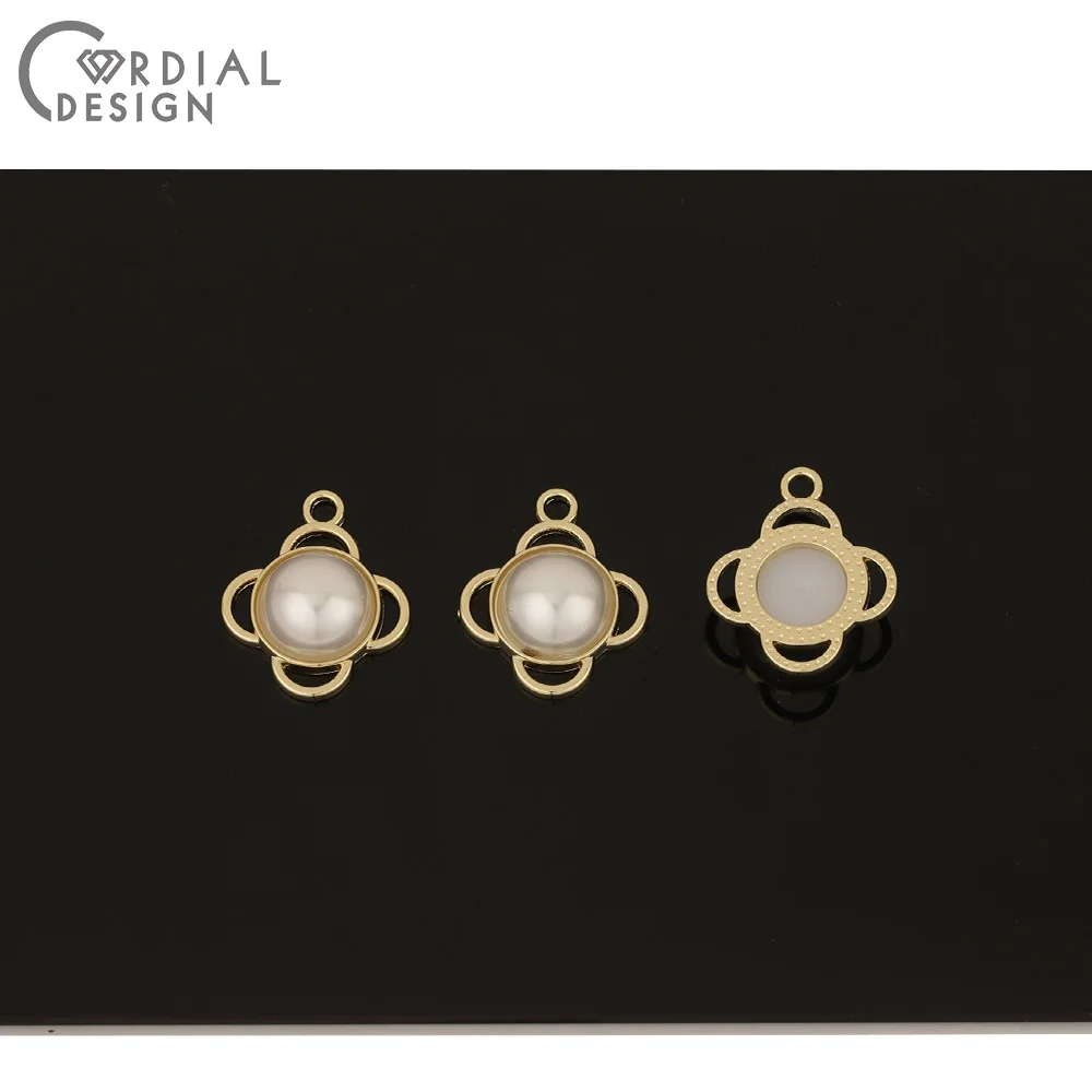 

Cordial Design 100Pcs 16*19MM Jewelry Accessories/Hand Made/Round Shapes/Imitation Pearl/DIY Charm/Jewelry Findings & Components