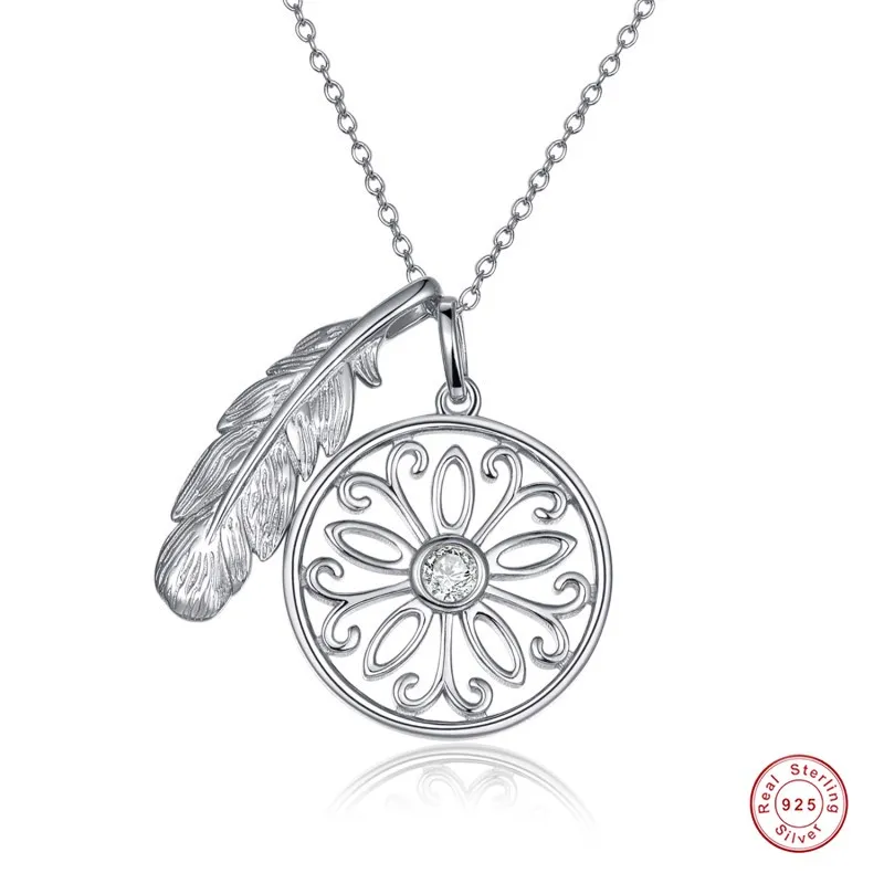 

Женское Ожерелье-чокер из серебра 925 пробы с круглыми перьями