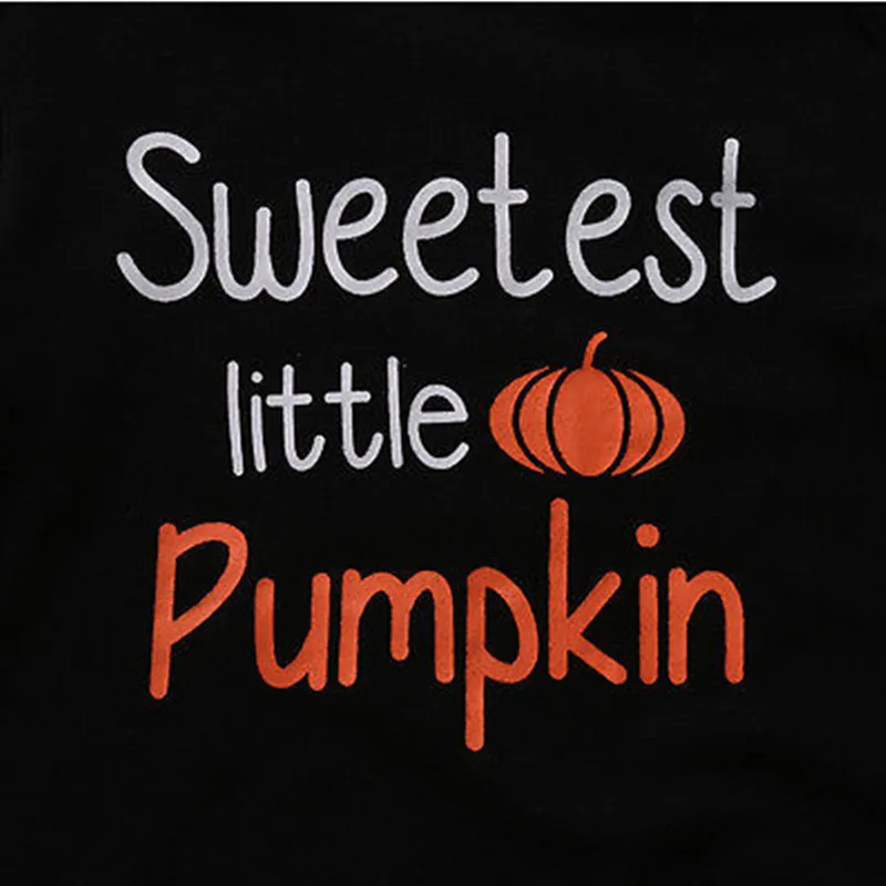 Костюм на Хэллоуин для детей 0-2 лет костюм с тыквой из 3-х предметов черной