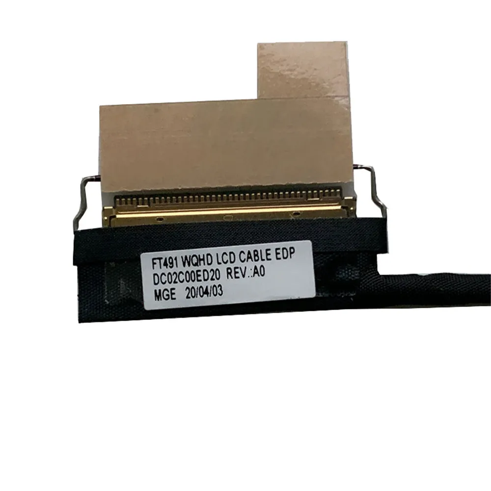 new for lenovo thinkpad t490s t495s ft491 laptop wqhd lcd edp cable screen vedio wire line 01yn283 01yn284 01yn282 dc02c00ed20 free global shipping