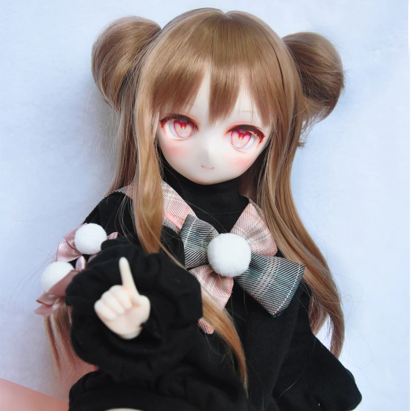 1/3 1/4 BJD MD кукольный парик милый мультяшный четырехугольный элемент аниме двойной