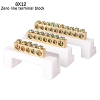 8x12 electric cable connector 5710hole screw barrier terminal strip block bar