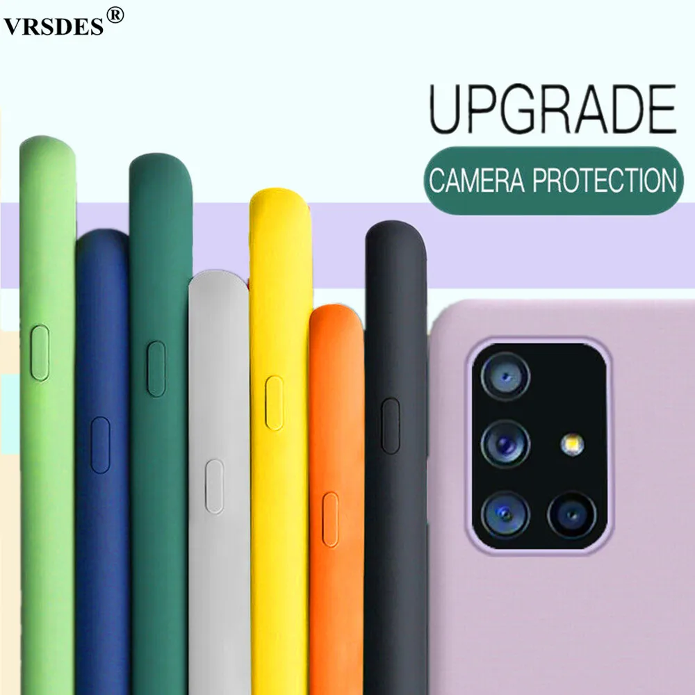 Силиконовый чехол для Samsung Galaxy S20 S10 S9 S8 Plus A70 A50 A30 A20 Ultra S10E A51 A71 мягкий матовый