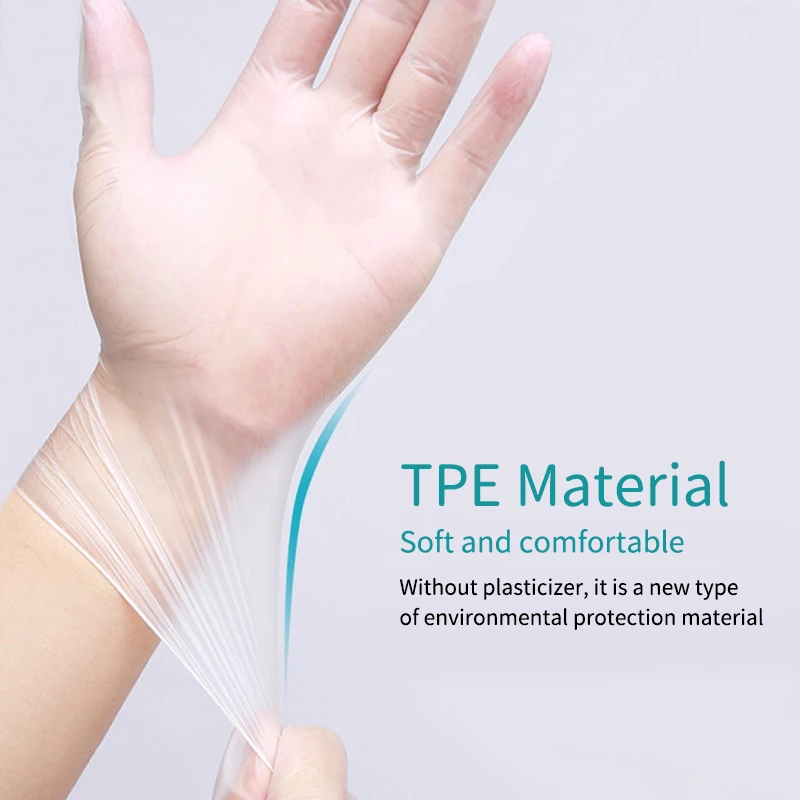 Одноразовые перчатки без порошка искусственные латексные для бытовой обработки