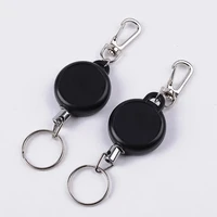 80hotfashion flexible keychain key ring wire rope chain stretched bag wallet decor