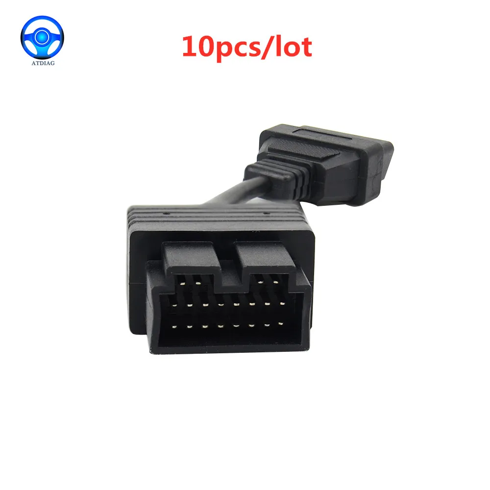 

10pcs/lot Newest 20PIN For KIA Diagnostic interface Best Wire Cable OBD to OBD2 Cable For KIA 20PIN to 16 PIN Free Shipping