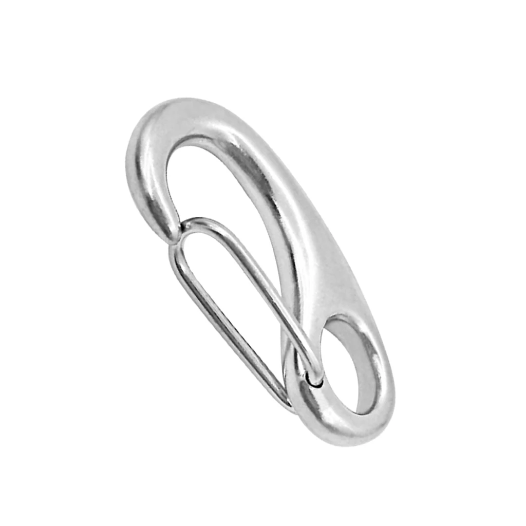 

6Pieces 50mm/2'' Boat Marine Clip Stainless Steel Snap Hook Carabiner