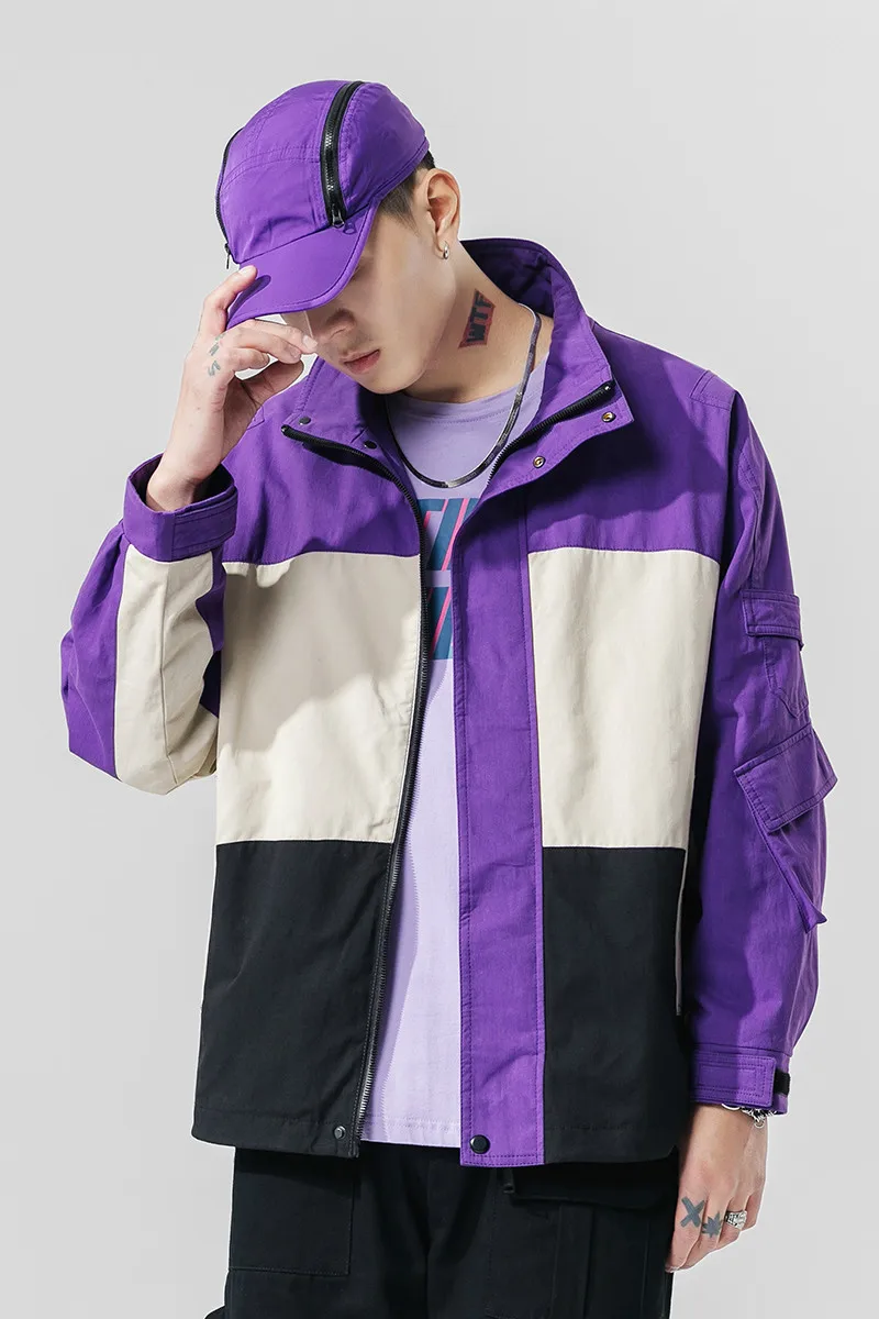 

jacket 2020 spring new male Korean casual national tide ins net red tooling loose windbreaker hip hop Best Free yellow