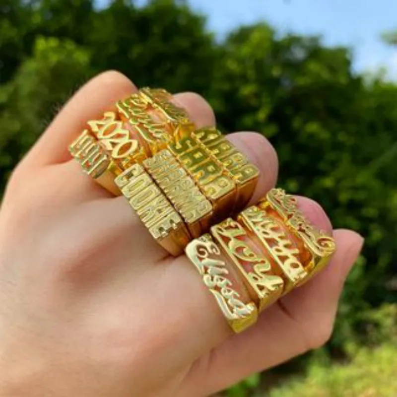 

Индивидуальные имя кольцо в стиле хип-хоп Рок преувеличенный высокого качества из нержавеющей стали унисекс аксессуары персонализированн...