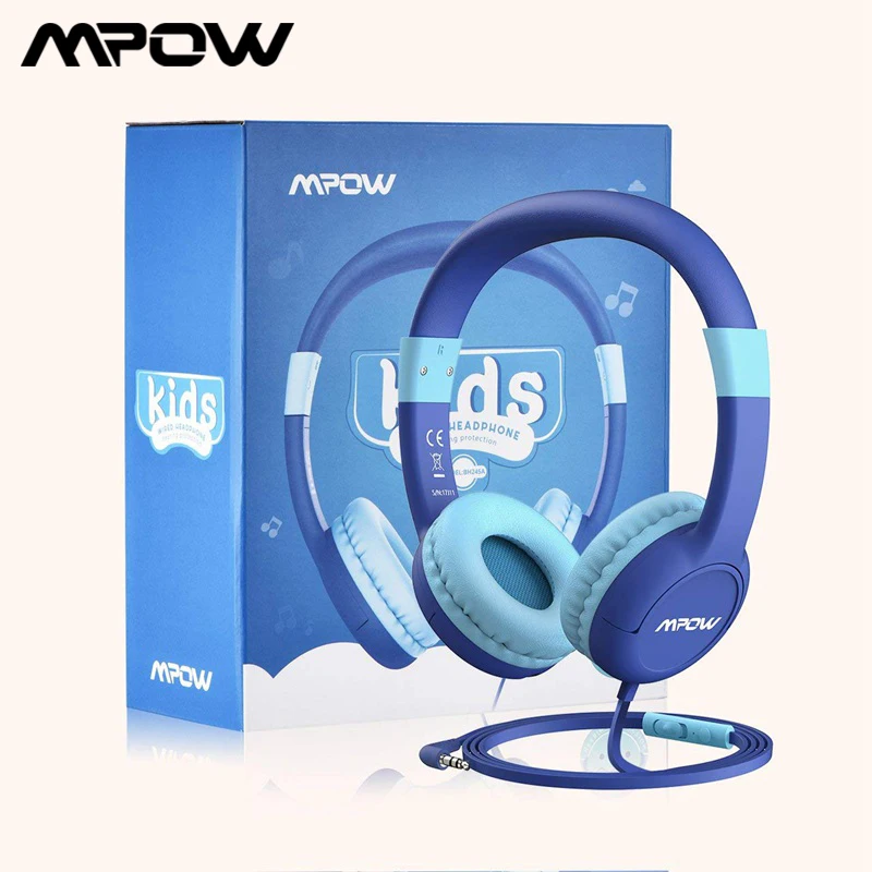 2019 детские наушники для Mpow Проводная гарнитура с 85 дБ громкостью ограниченная