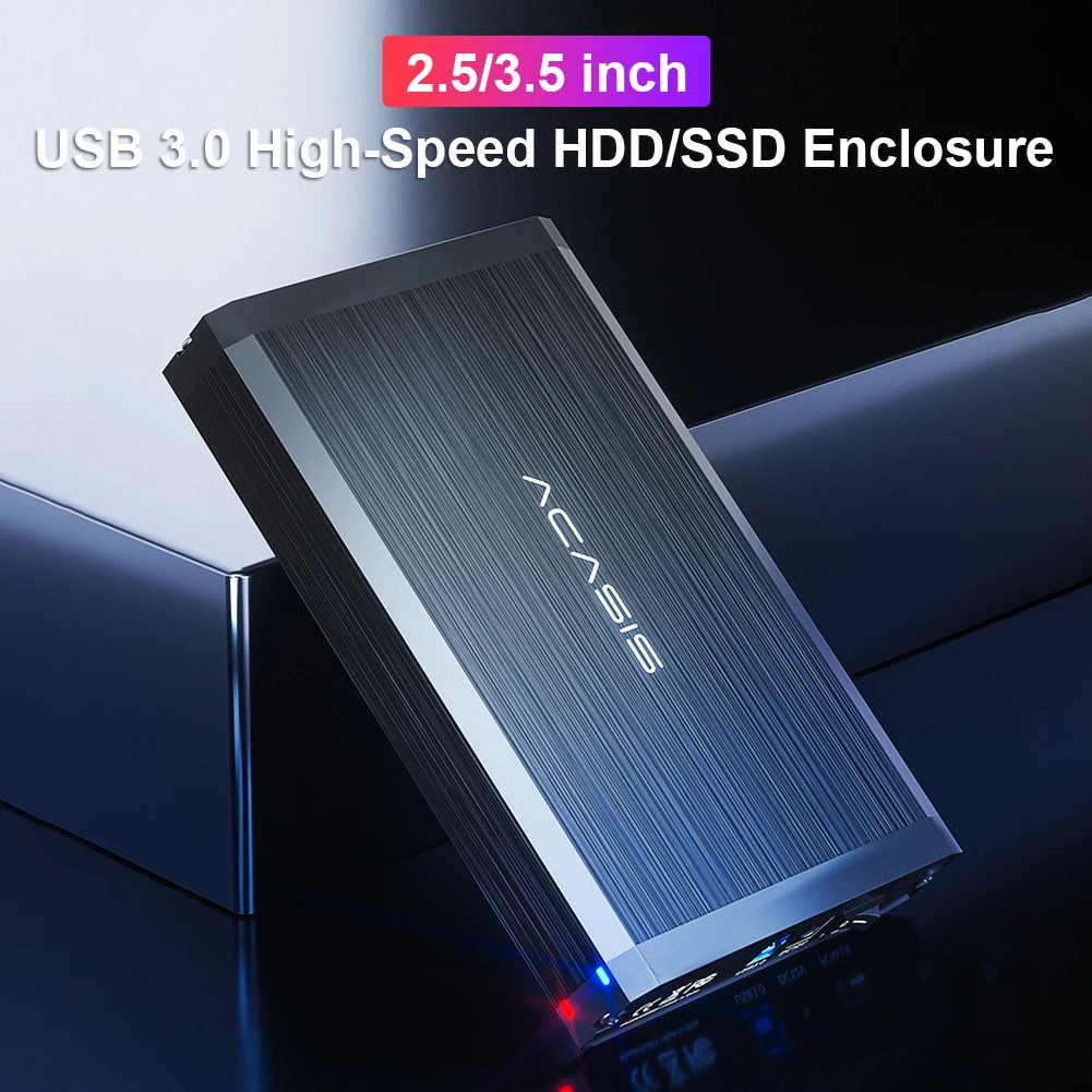 

3.0 HDD Mobile Box Hard Drive Disk External Enclosure 4TB USB 2.5/3.5 inch SATA for Household Computer Accessories
