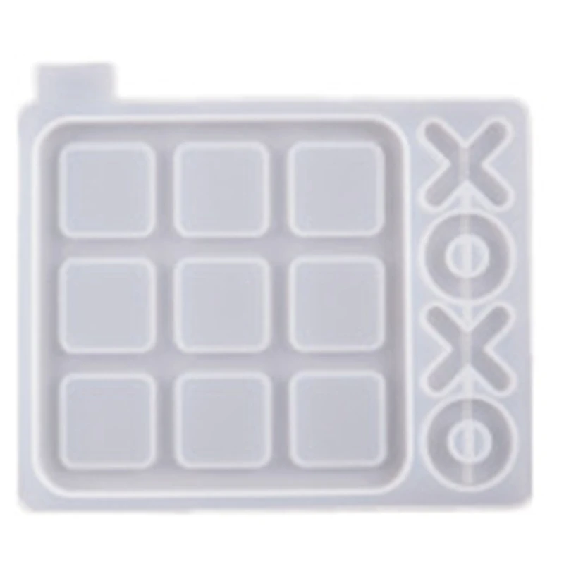 

Tic-Tac-Toe Game Epoxy Resin Mold Mirror Silicone Mold DIY Jewelry Small Pendant Mirror Mold Handmade