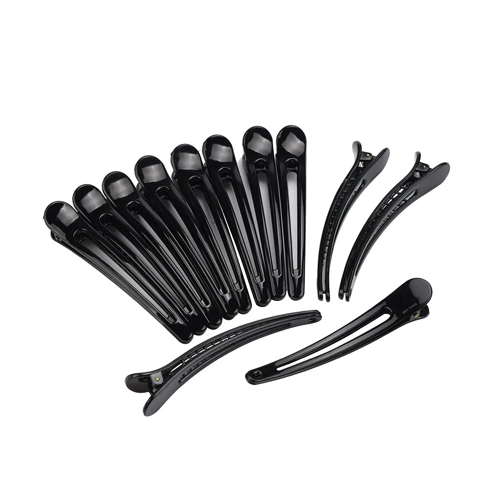 12 шт. разноцветные пластиковые заколки для волос в виде утки аксессуары черный