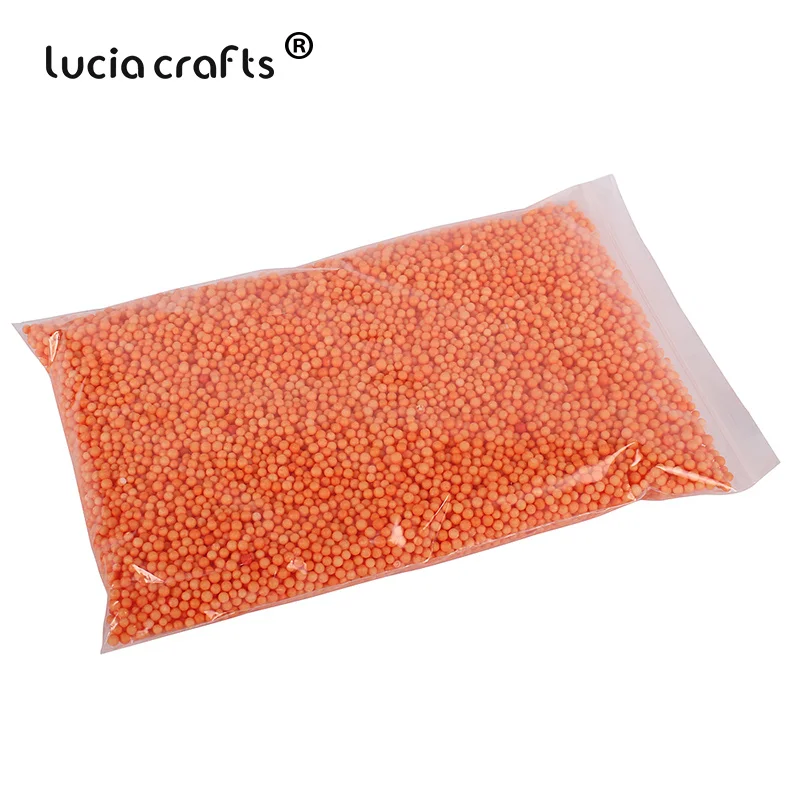 C5 orange 10g Lucia crafts 10 г/20 г 2-4 мм пенопластовые шарики для свадьбы/вечерние DIY украшения аксессуары M0103 - Цвет: C5 orange 10g