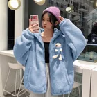 Осень-зима 2021 Новое пальто из овечьей шерсти Корейская женская Свободная модная плюшевая утепленная хлопковая куртка Женское пальто