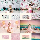 Фон MOCSICKA для фотосъемки новорожденных с цветами, детские портреты, день рождения, декоративные реквизиты, баннеры для фотостудии