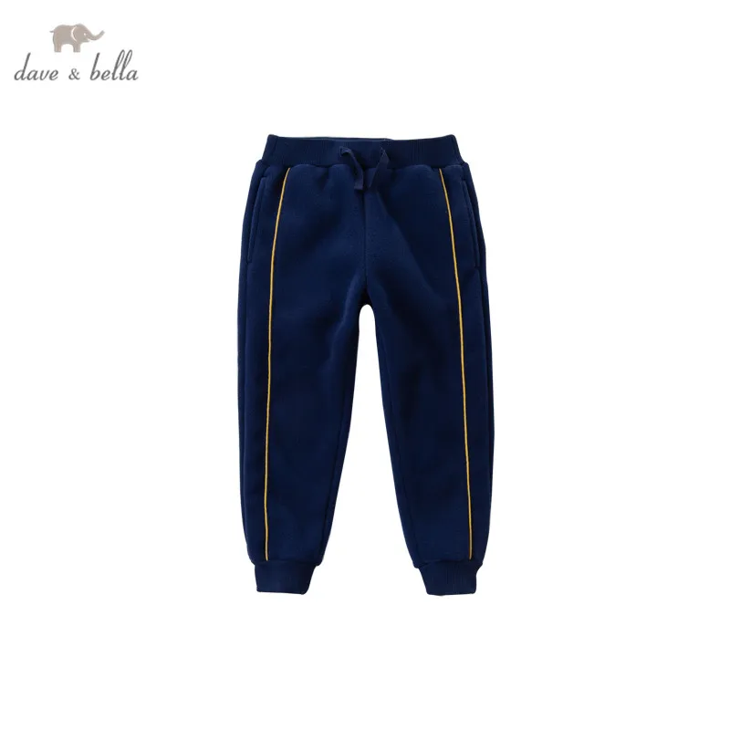 

DKH16050-2 dave bella winter 4Y-11Y kids boys fashion striped pockets pants children boutique casual full-length pants