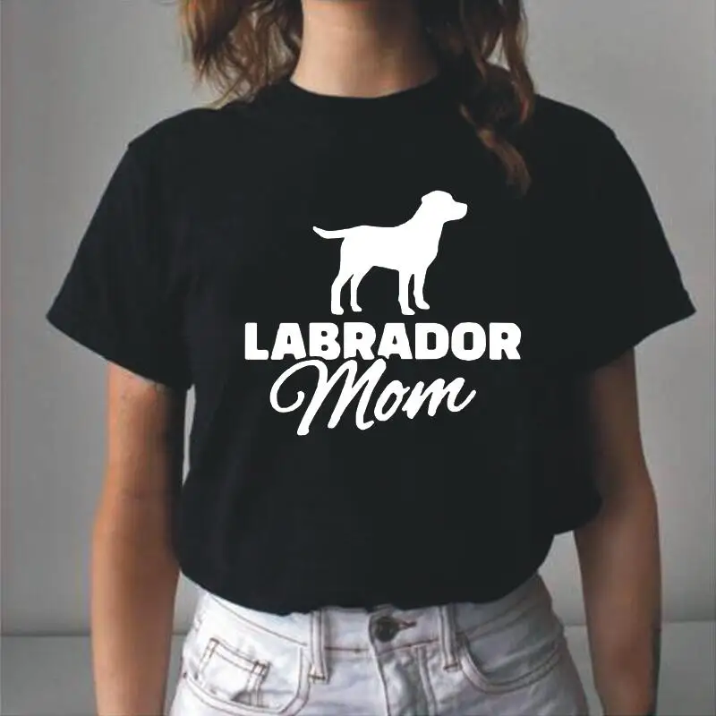 

Summer Harajuku Tee Shirt Femme Funny Lab Labrador Retriever Dog Mom Woman Tshirts Short Sleeve Cotton Casual T Shirt Women Tops