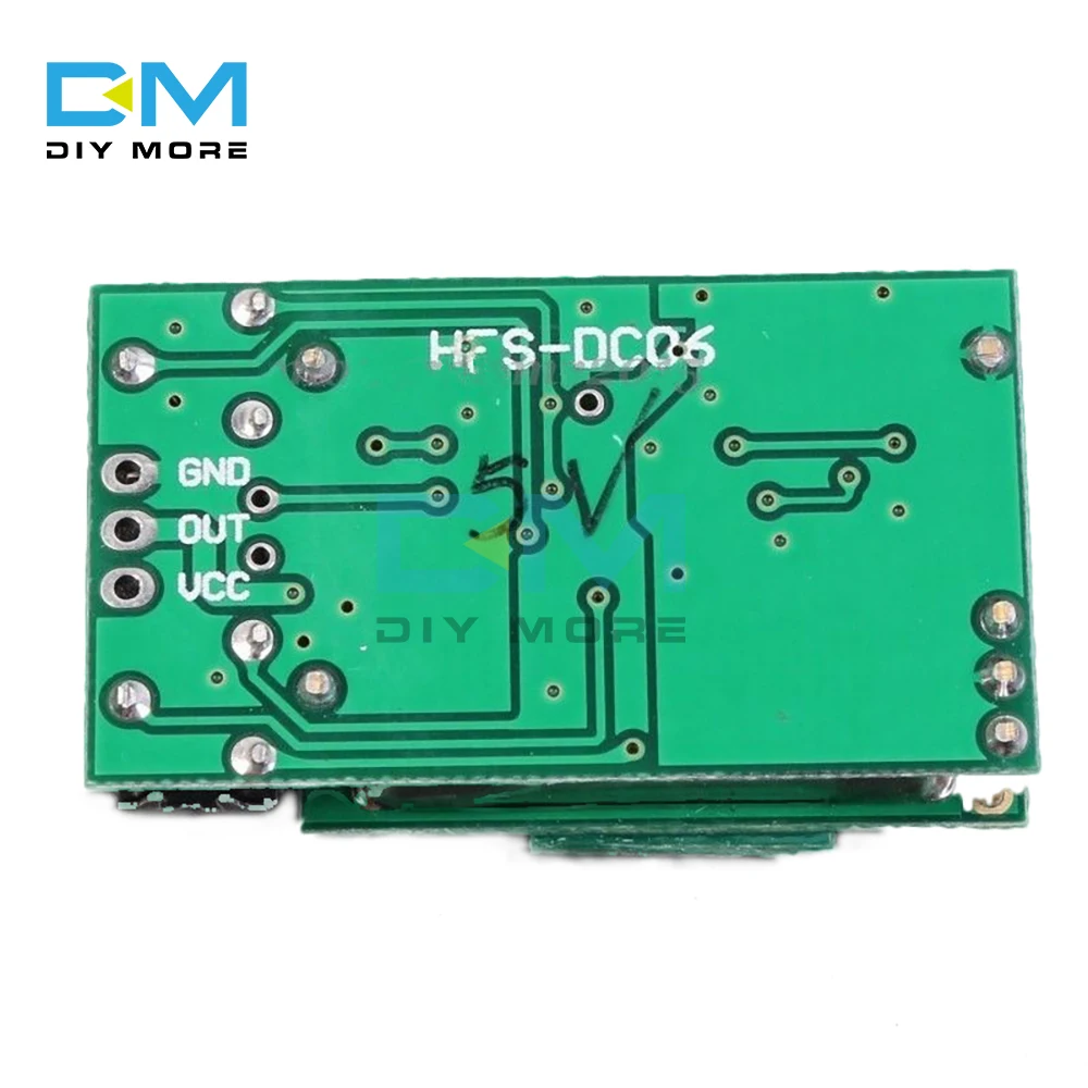 HFS-DC06 5.8GHz Microwave Radar Sensor Module DC 5V 39*22*11mm 5.8GHz ISM Waveband Board 12m 360 Degree High level Signal 30mAh