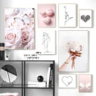 Набор для алмазной живописи 5D сделай сам, в скандинавском стиле, розовая роза, Бабочка, цветок, лебедь, мозаика, вышивка крестиком, домашний декор