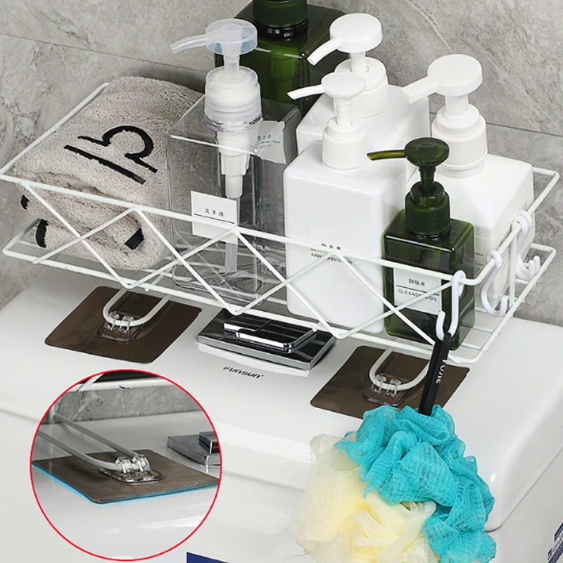 Стеллажи для ванной и туалета хранения геля душа настенные многофункциональные |