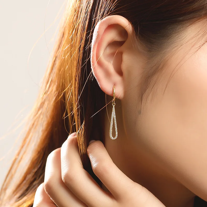 Серьги из стерлингового серебра 925 пробы модные крутые серьги с геометрическим