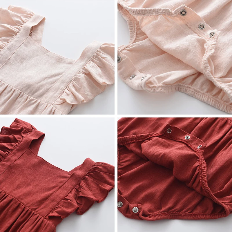 

Summer Baby Girls Rompers Fashion Sweet Ruffles Princess Baby Clothing Newborn Bebes Clothes Infant Jumpsuit Clothes Cute Outfit