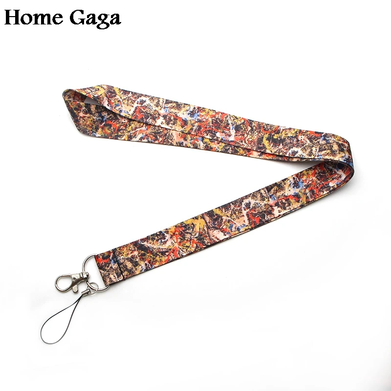 Homegaga Jackson Pollock шеи ремешки для ключей очки id Держатель карты брелок для ключей телефоны камеры webbing D0340