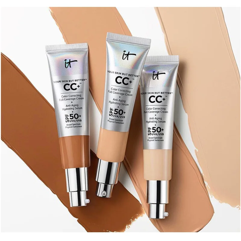 

Drop ship It Cosmetics it your skin but better CC+ color correcting full coverage cream anti aging hydrating serum