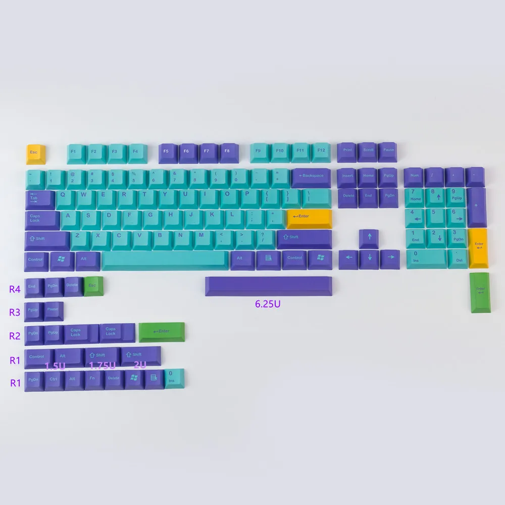  GMK    PBT  125 ,  ,  SUB   1.75U 2U     61 64