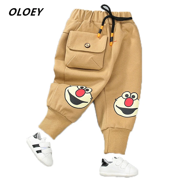 Детские штаны осень 2019 новинка детская одежда спортивные с мультяшным принтом