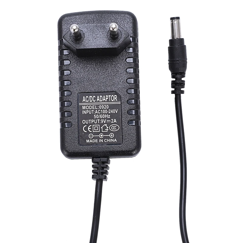 AC 100-240V A DC 9V 2A адаптер конвертер питания зарядное устройство (штепсельная Вилка