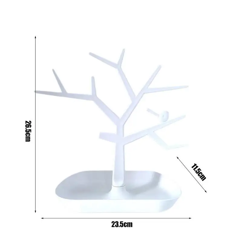 Олень колье и серьги кольцо ювелирные браслеты кулоны Дисплей Стенд Лоток дерево