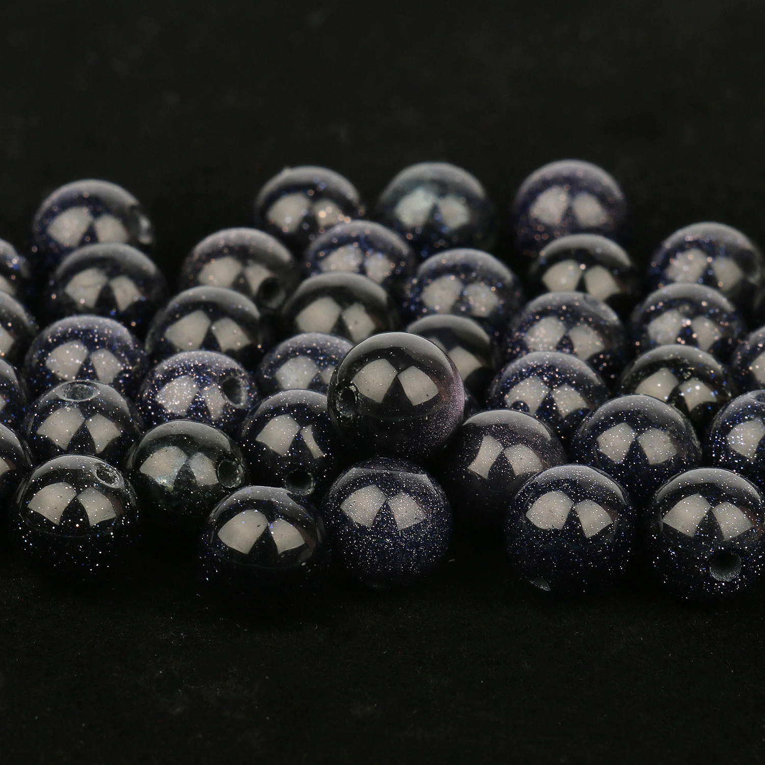 

Natural Stone Round Blue Sand Bead Loose Spacer Beads for Jewelry Making Handmade Diy Bracelet Necklace Earrings 4/6/8/10/12mm