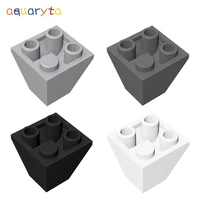 aquaryta 30pcs building blocks parts slope inverted 45%c2%b0 2x2 double convex compatible with 3676 diy educational classic toys