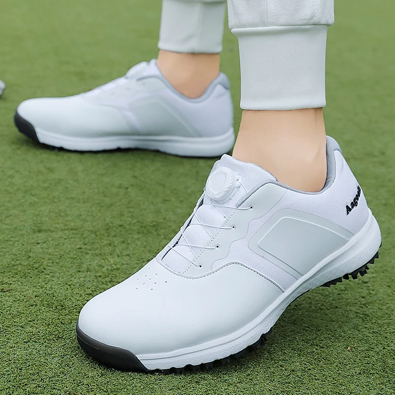

Professional Spikes Golf Shoes Men Waterproof Golf Shoes with Spikes Genuine Leather Sport Shoes Spiked Golf Walking Tour Men