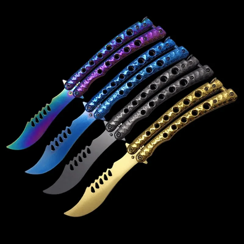 CS GO нож бабочка из нержавеющей стали складной бабочка|Ножи| |