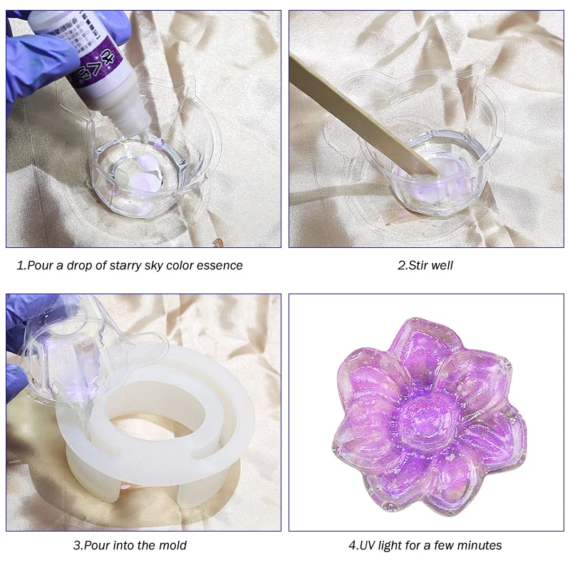 Блестящие чернила со звездным небом 10 мл пигментная форма для смолы краситель