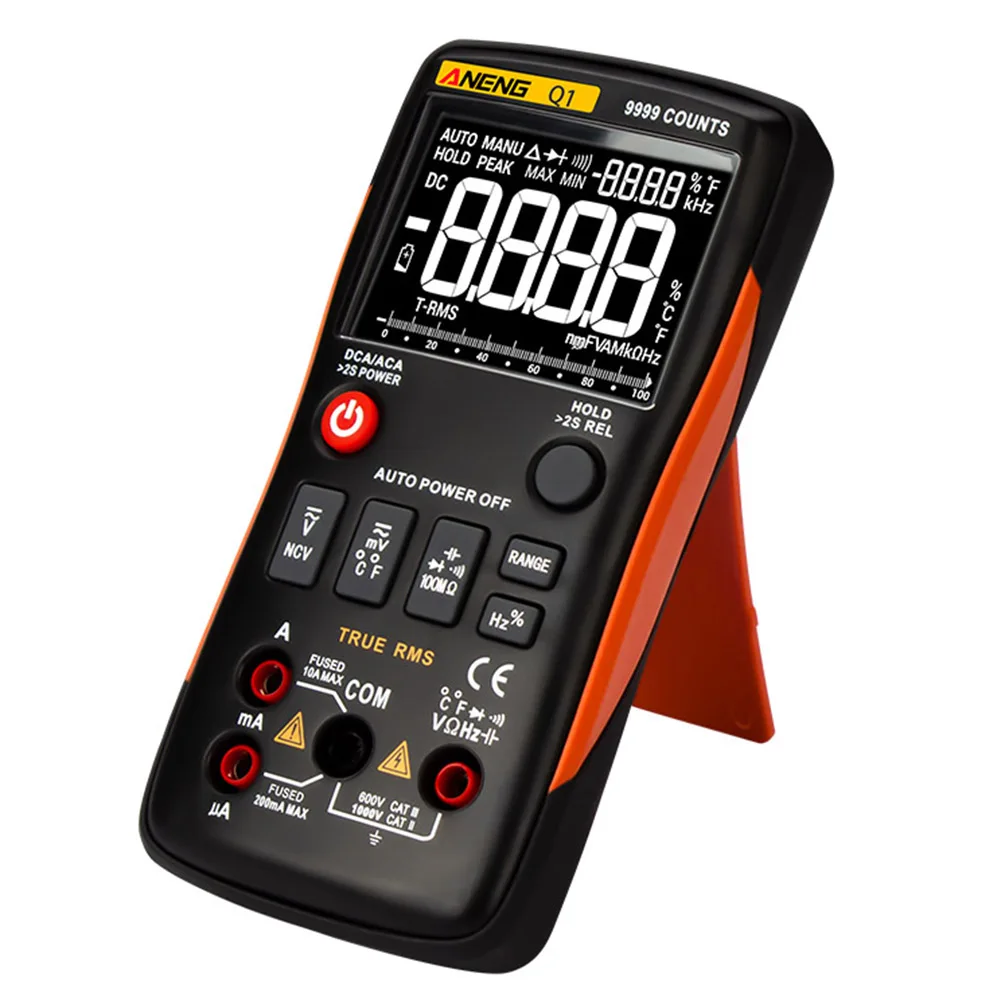 Q1 Цифровой мультиметр истинно-RMS метр тестеры автомобильный электрический
