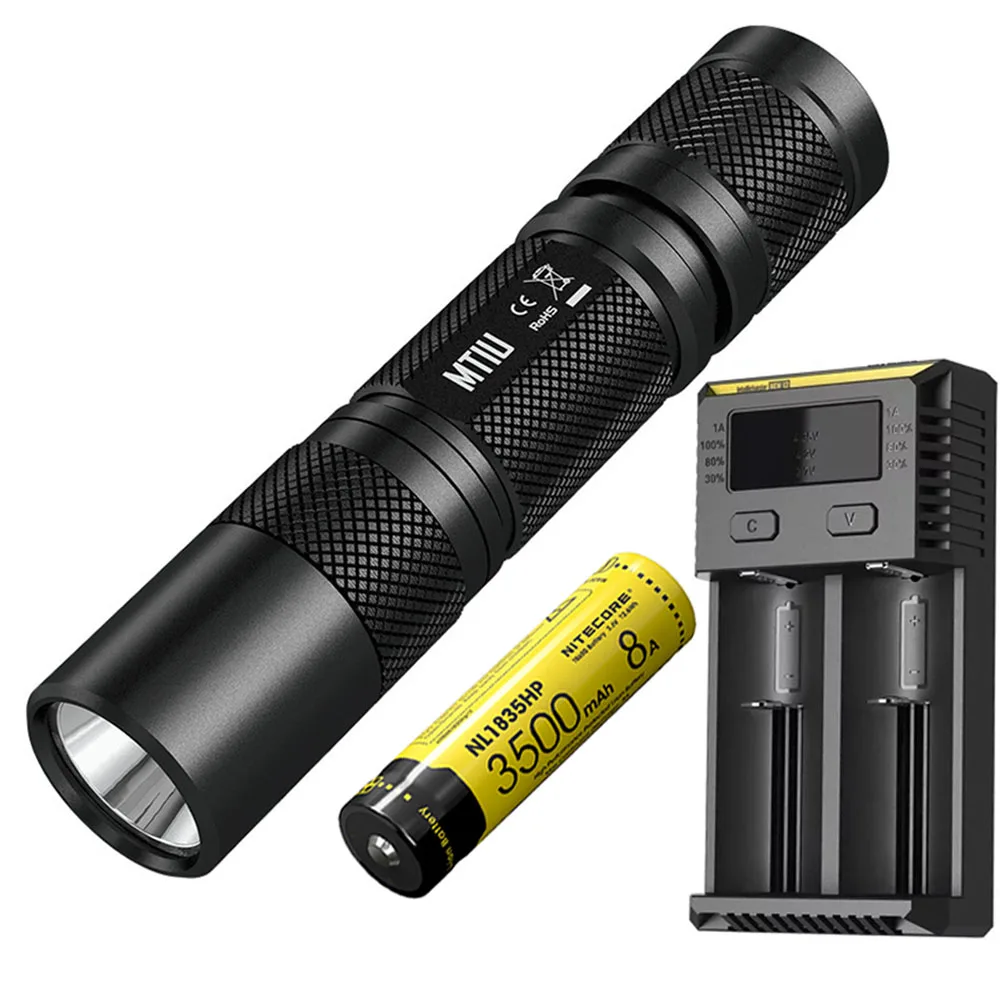 NITECORE MT1U ручной УФ-светильник 900 мВт нм, длина волны, холодный светильник, удобный Ультрафиолетовый фонарь, Универсальный светильник - Испускаемый цвет: MT1U NL1835HP I2