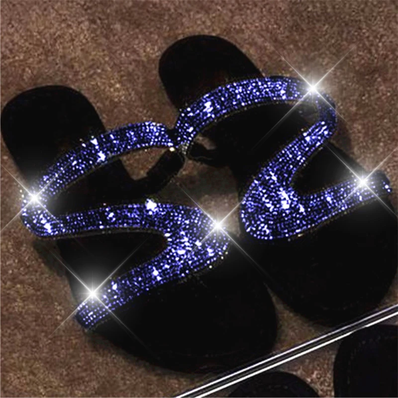 Women Summer Flat Bling Slippers Transparent Soft Jelly Shoes Female Flip Flops Sandals Outdoor Beach Ladies Slides Drop Ship | Спорт и