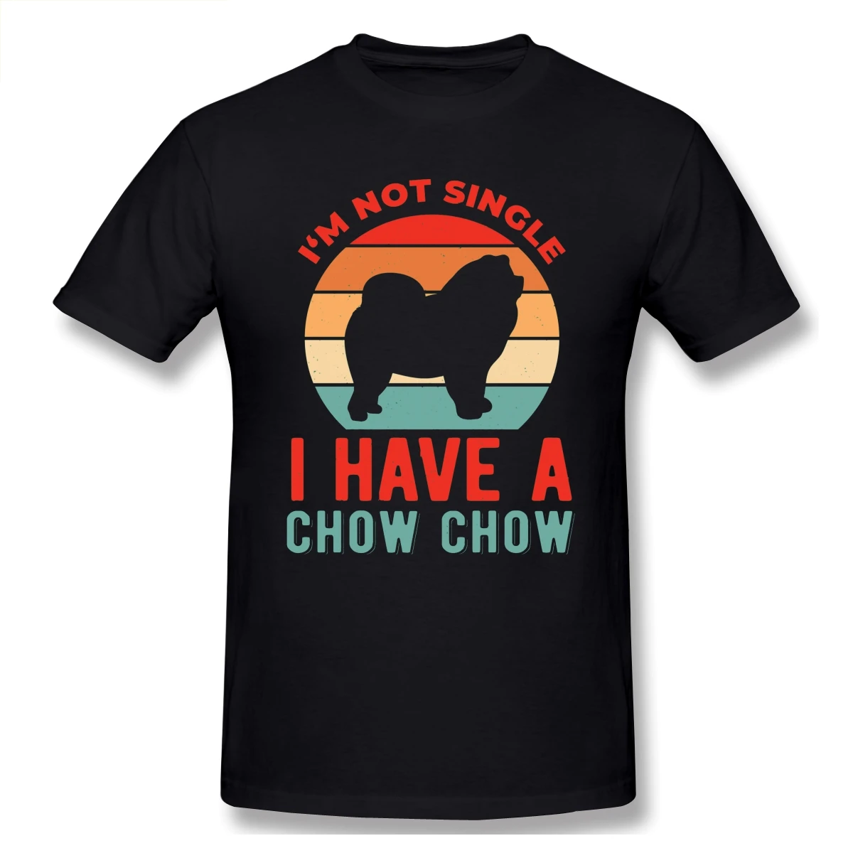 

Chow Chow Dad Christmas I Am Not Single T Shirt Oversized Cotton Custom Short Sleeve Men T Shirt