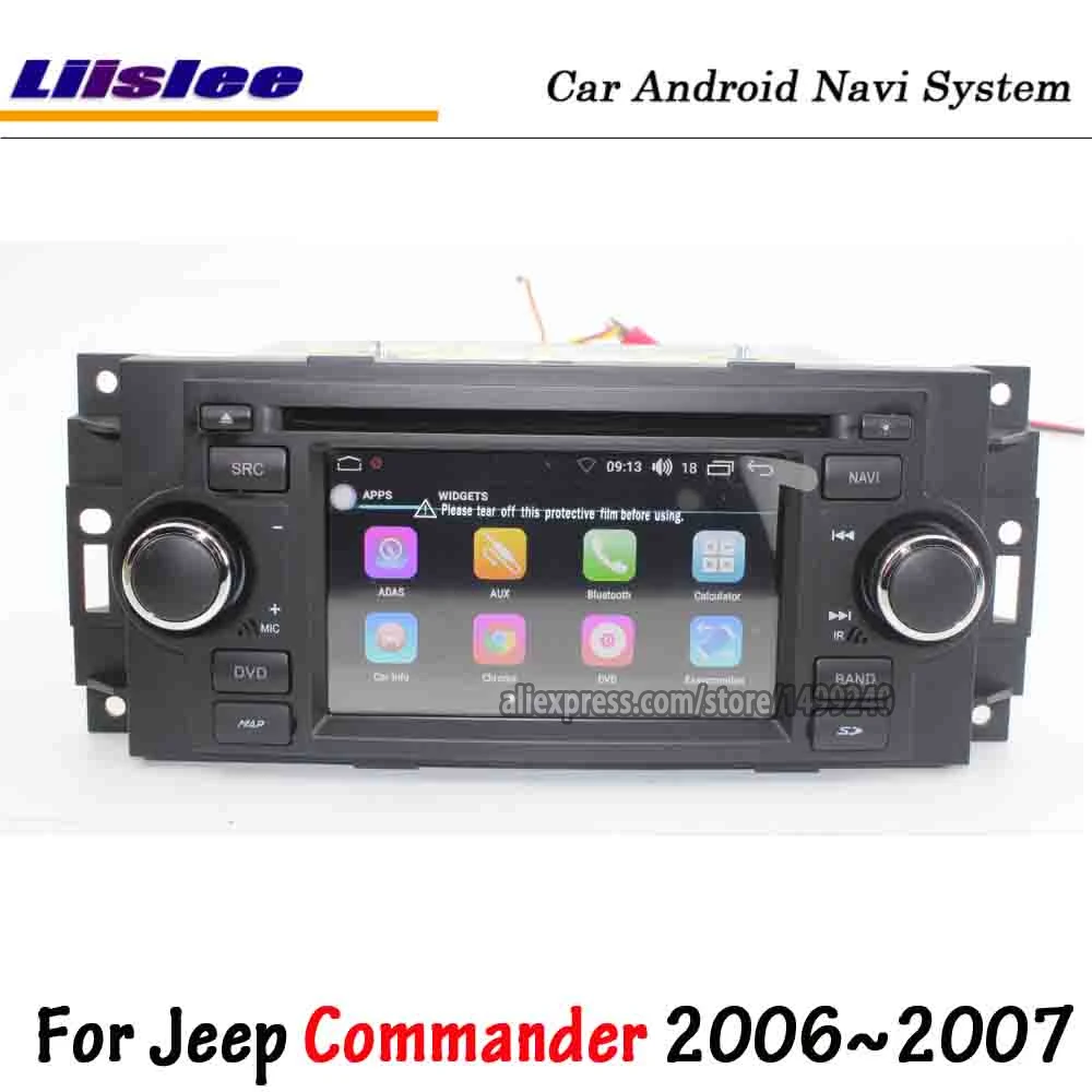 Автомобильный Android мультимедийный дисплей для Jeep Commander 2006 2007 автомобильный Радио HD экран дисплей ТВ CD DVD плеер gps навигационная система