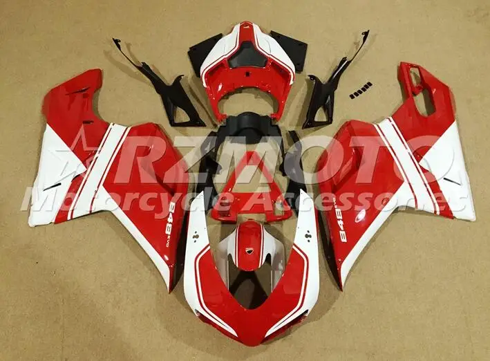 

Пресс-форма для новых из АБС-пластика для мотоцикла обтекатели комплект подходит для поездок на мотоцикле DUCATI 848 evo 1098 1198 1098 S 2007 2008 2009 2010 2011 ку...