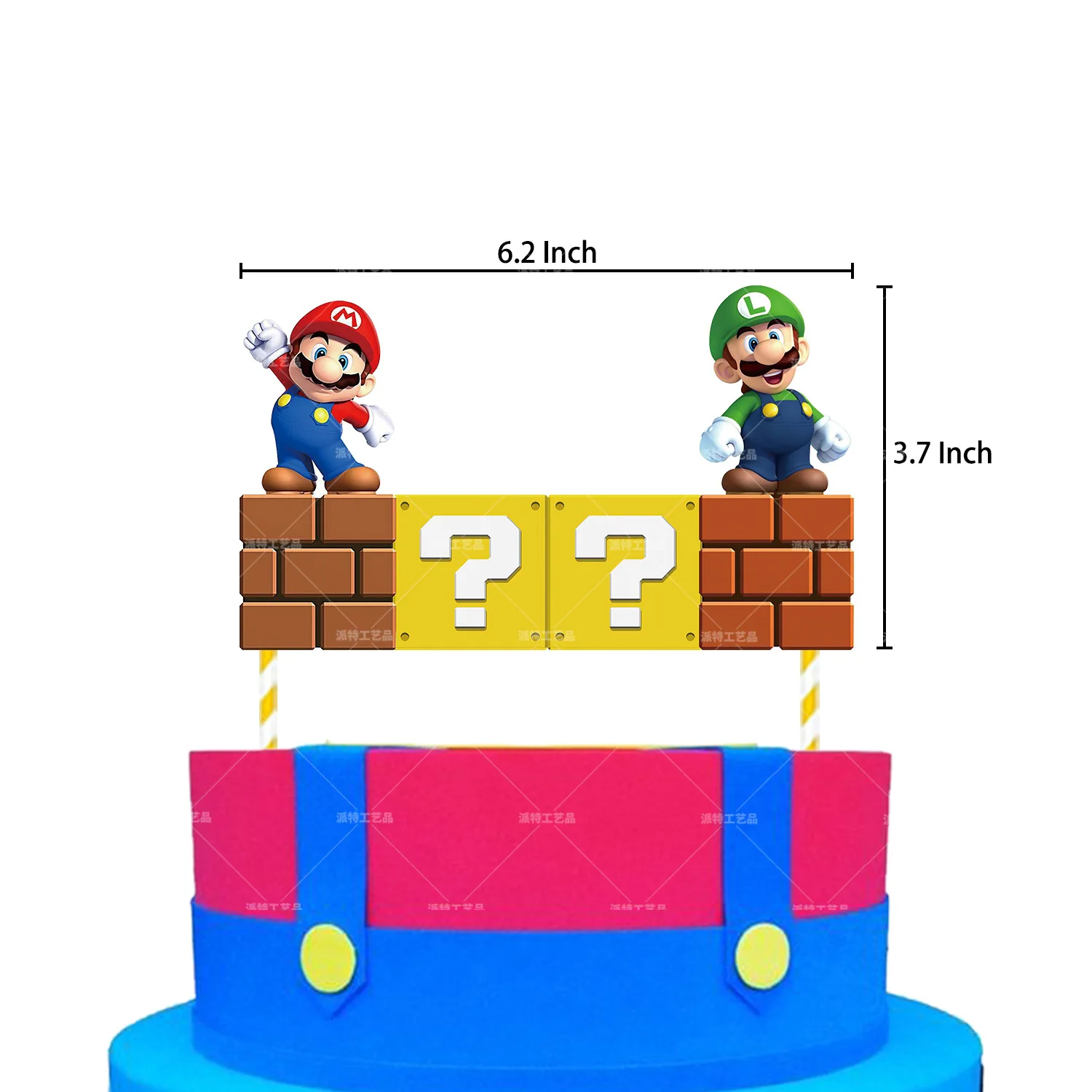

Super Mary birthday party decoration Mariola banner Super Mario cake plug in Balloon Set children's birthday party supplies
