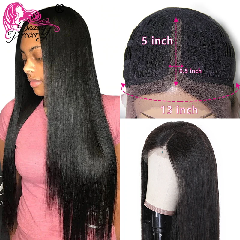 Beauty Forever 4x4 парики шнурка бразильский прямой парик с волосами младенца Remy