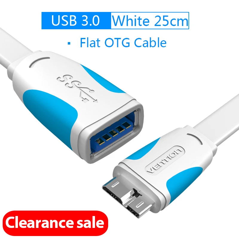 Vention Micro USB 3,0 OTG кабель адаптер 3,0 USB кабель для samsung Galaxy Note 3 S5 N9002 N9008 3,0 Micro USB кабель - Цвет: USB 3.0 A38 25cm